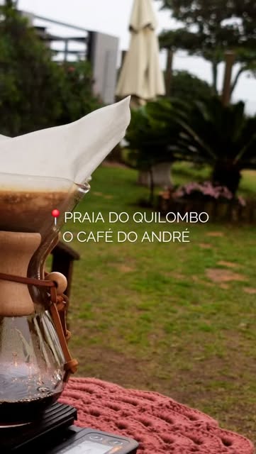 Chemex no jardim